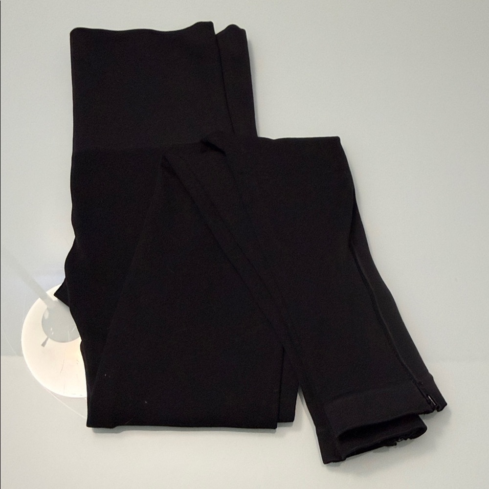 Spanx Black Zipper Leggings